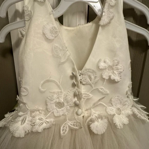 Elegant Flower Girl Dress with Green Sash